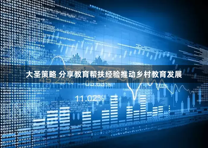 大圣策略 分享教育帮扶经验推动乡村教育发展