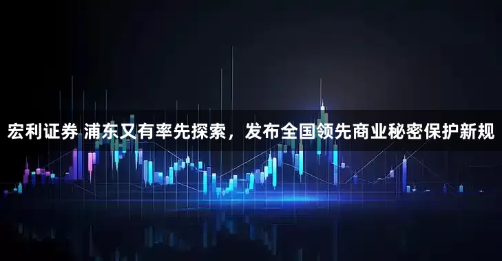 宏利证券 浦东又有率先探索，发布全国领先商业秘密保护新规