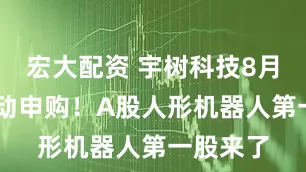 宏大配资 宇树科技8月10日启动申购!A股人形机器人第一股来了